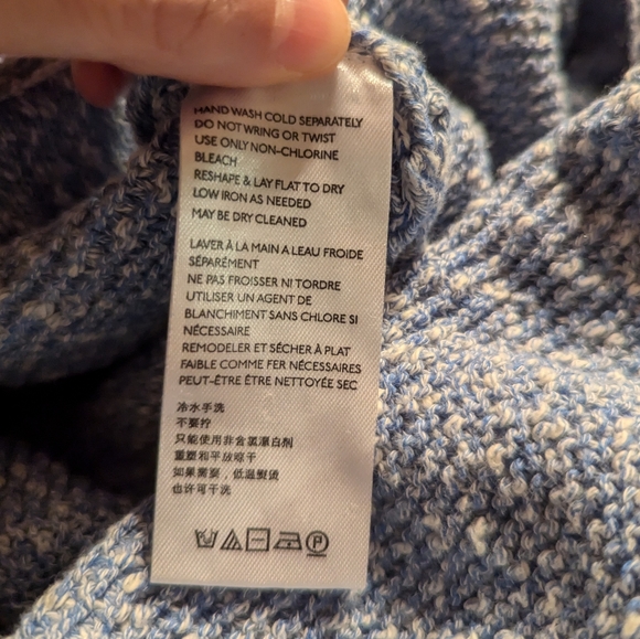 Free People FP Beach Declan Marled Romper in Blue, Size L - Picture 8 of 9